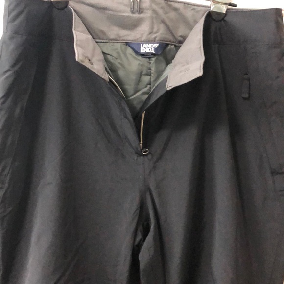 Lands’ End black ski/snow pants size L - Picture 4 of 8